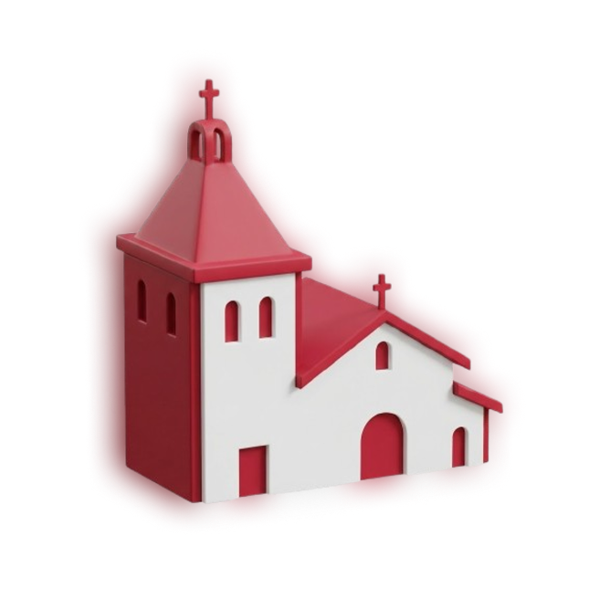 Santa Clara University Mission Building Artistic Render for Blockchain Club